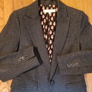 Moods of Norway blazer purple navy birds 36